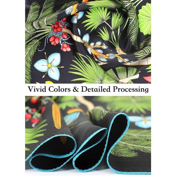 Mulberry Silk Digital Printed Neckerchief For Women's - Picture 5 of 7